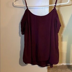 Burgundy blouse
